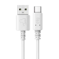 Cabo Usb Tipo-c, Recarga E Sincronização, Carga Rápida 3a 15w, 1 Metro, Branco, Tcusb, Elg