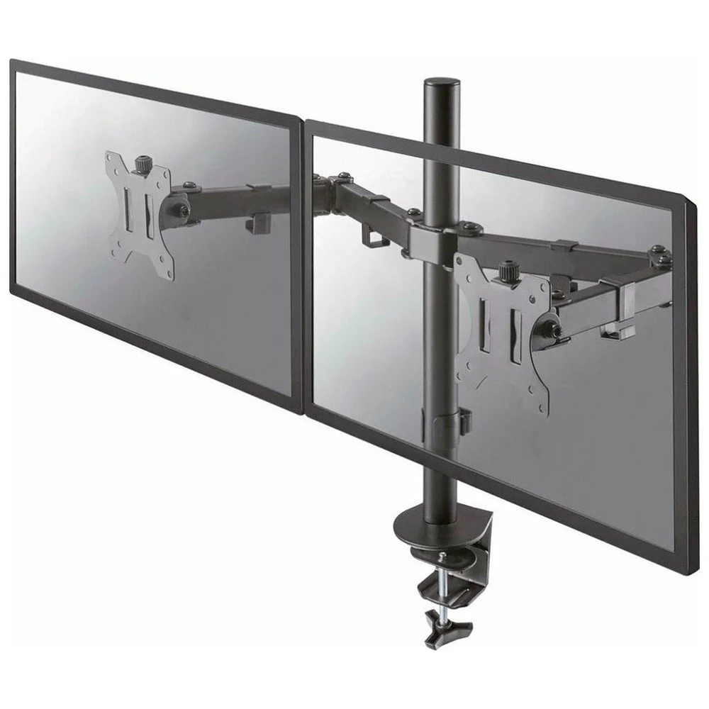 Imagem 3 de 5 do produto Suporte Para 2 Monitores 15pol Até 32pol Central Suportes, Base Morsa, Ajuste De Altura, E Convergência -  T1224c