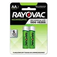 Pilha Recarregavel Eco Aa Com 2 1350Mah 55802