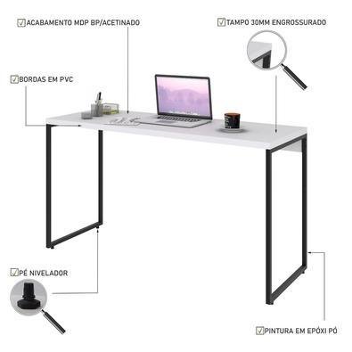 Mesa de Escritório Studio Branca 150 cm