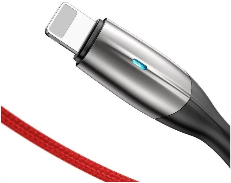Imagem 3 de 5 do produto Cabo Horizontal Baseus 2 Metros Iphone 1.5a Com Led 480 Mb / S