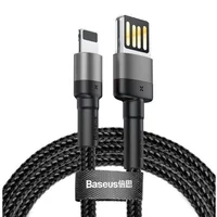 Baseus Cabo Baseus Cafule Iphone Lightning 8-pin 1,5a 2m Cinza+preto Calklf-hg1