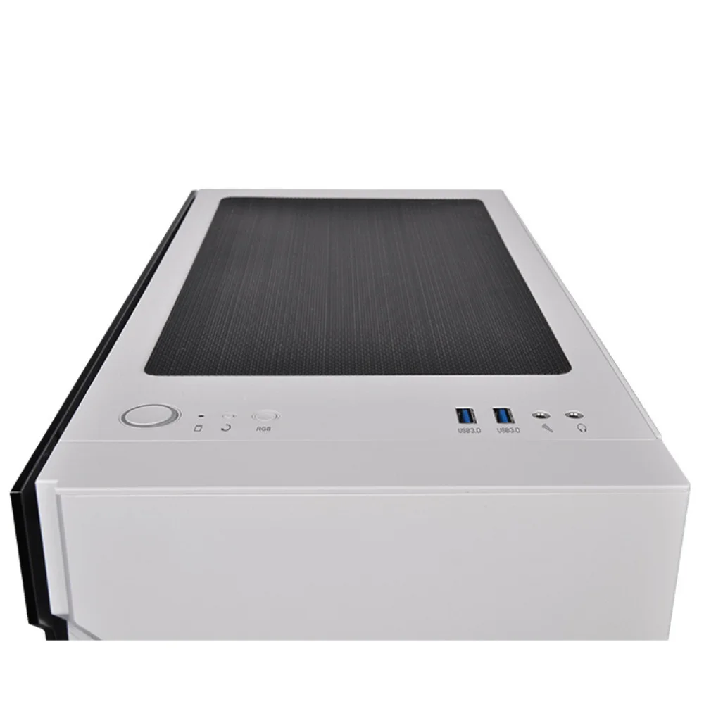 Imagem 5 de 5 do produto Gabinete Thermaltake, Tt H200 Tg, RGB, Snow/tempglass1/120mm - Ca-1m3-00m6wn-00