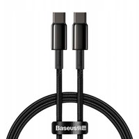 Cabo Tipo C Para Tipo C Baseus Tungsten Gold 100w 2m Preto