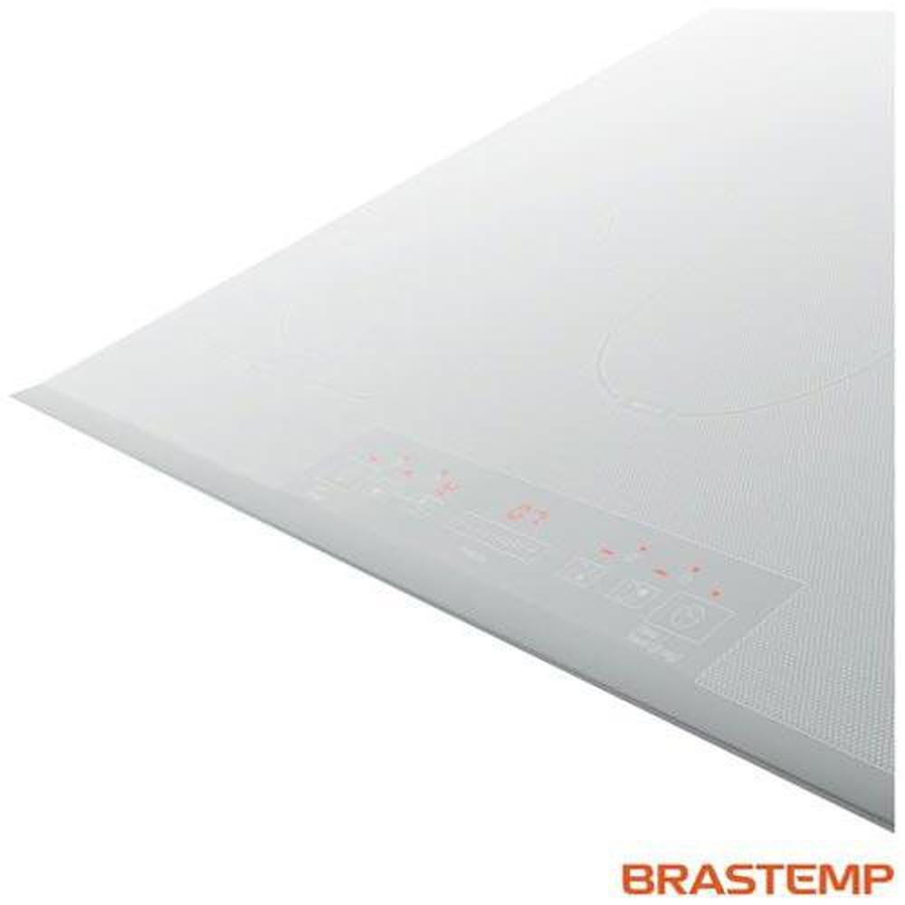 Imagem 2 de 5 do produto Cooktop De Indução Brastemp Vitreous 4 Queimadores Branco 220v Gdj77abbna