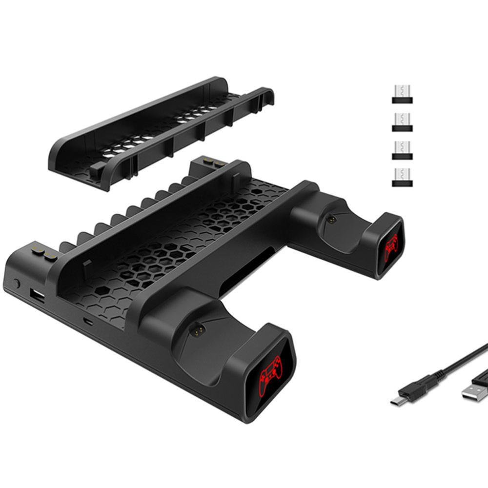 Imagem 5 de 5 do produto Base Oivo Suporte Dobe Vertical, Carregador Cooler, Para Playstation 4 Slim Pro