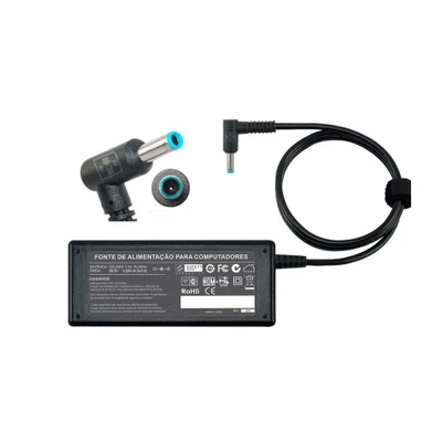 Fonte Carregador Para Notebook Hp 14-r052br 19,5v 3.33a 761 - Preto - 110v/220v (bivolt)