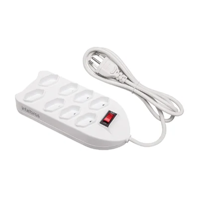 Filtro De Linha Intelbras 8t Epe 1008+ Cabo 1,5m Branco 4824003
