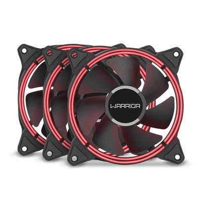 Kit Cooler FAN com 3 Unidades Multi Warrior Harb, 120mm, Vermelho - GA194