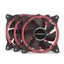 Kit Cooler FAN com 3 Unidades Multi Warrior Harb, 120mm, Vermelho - GA194 3