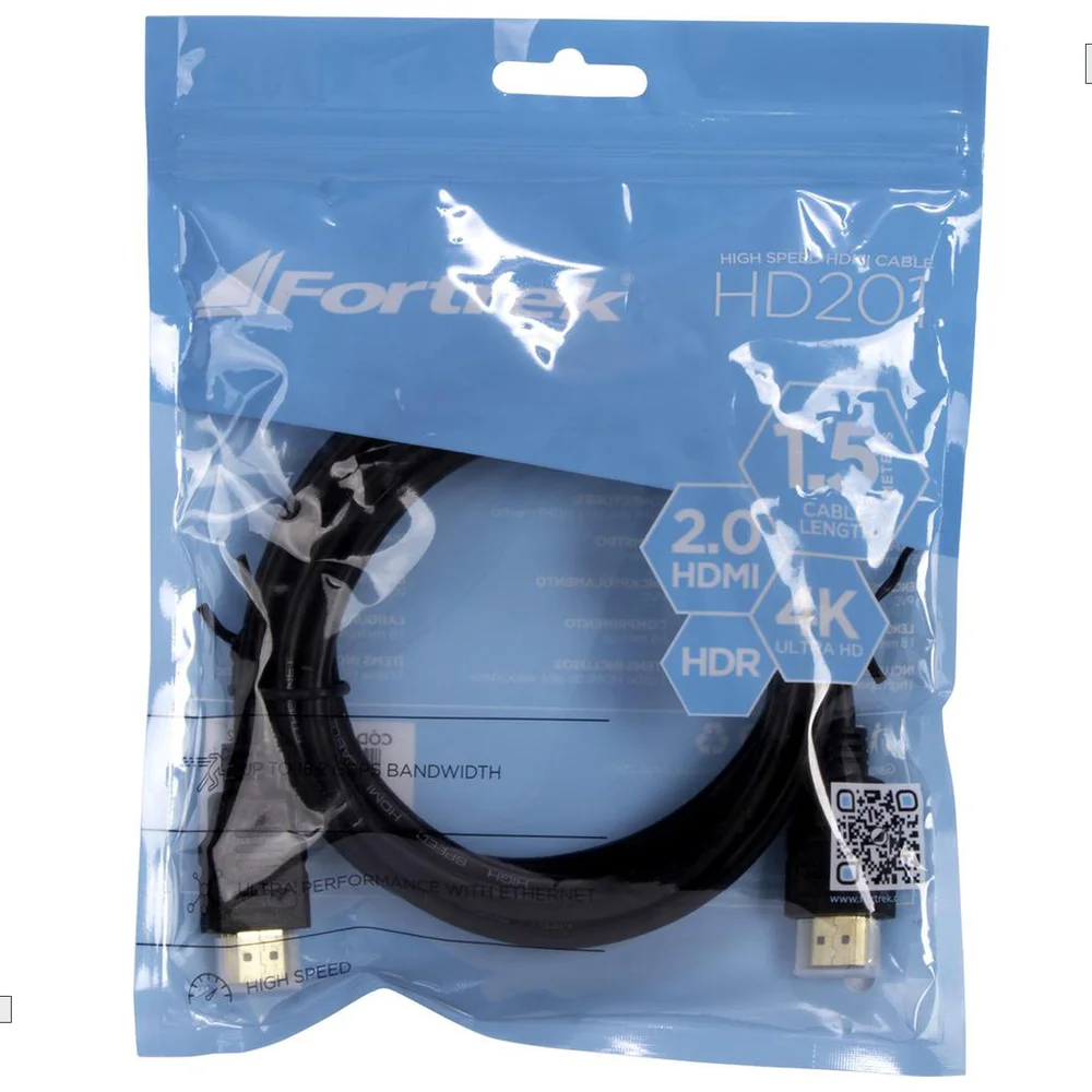 Imagem 2 de 5 do produto Cabo Hdmi 2.0 4k 1,5 Metros Hd201 - Fortrek
