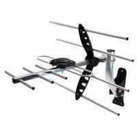 Kit antena externa para TVKit completo com antena externa compacta e com alto poder de captação, ideal para alta definição de imagem em canais digitai