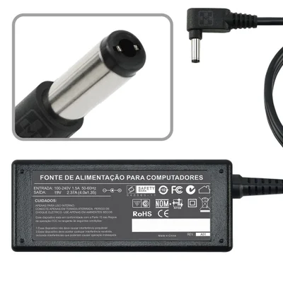 Fonte Carregador P/ Chromebook R11 N15q8 Cb5 19v 2.37a By44