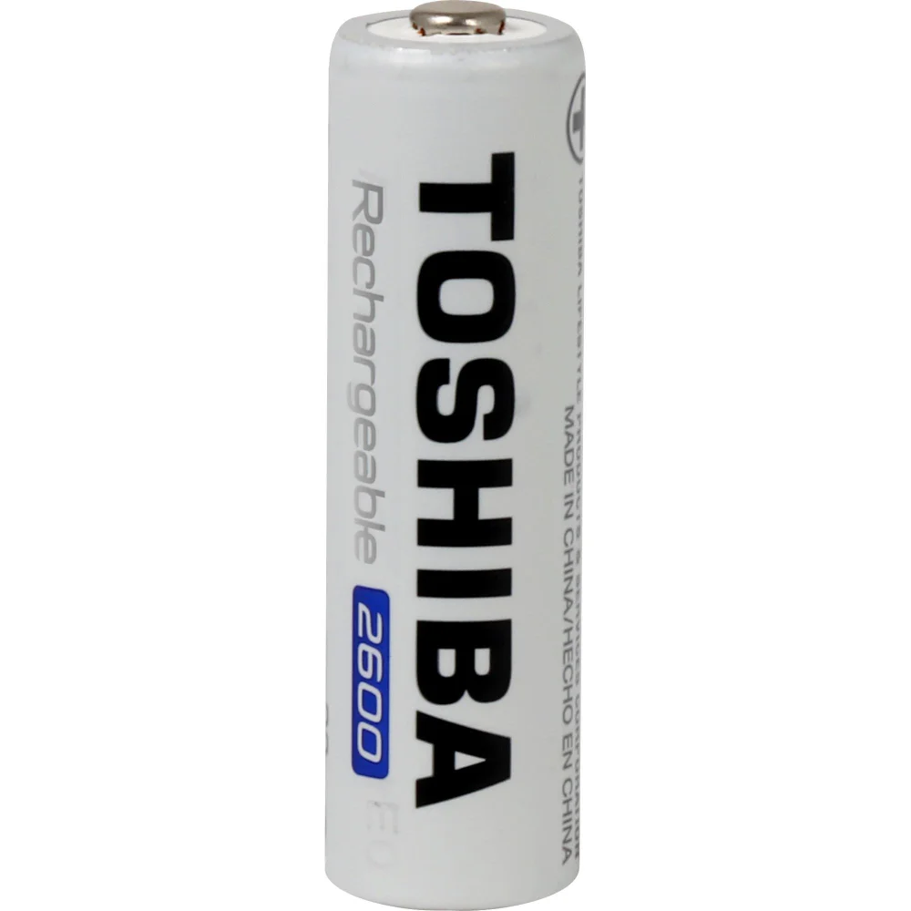 Pilha Recarregável AA 1,2V 2600mAh TNH6GAE TOSHIBA (Cartela com 2 unid.) Pilha Recarregável AA 1,2V 2600mAh TNH6GAE TOSHIBA (Cartela com 2 unid.)