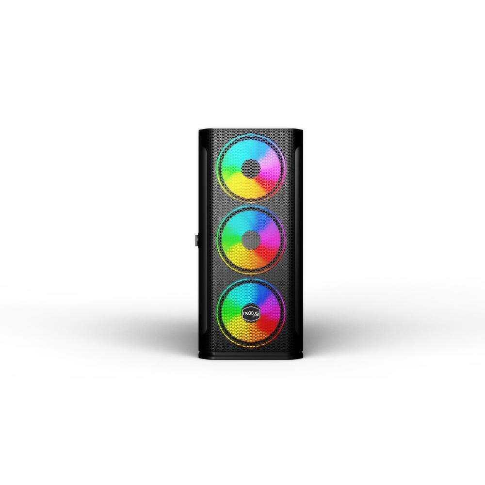 Imagem 2 de 5 do produto Gabinete Nexus Gamer Krypton Ax1-b20 Mid Tower Preto Nexus