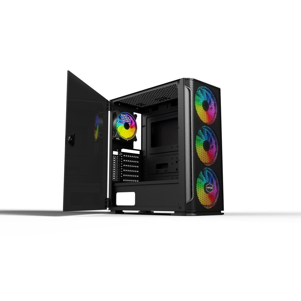 Imagem 3 de 5 do produto Gabinete Nexus Gamer Krypton Ax1-b20 Mid Tower Preto Nexus