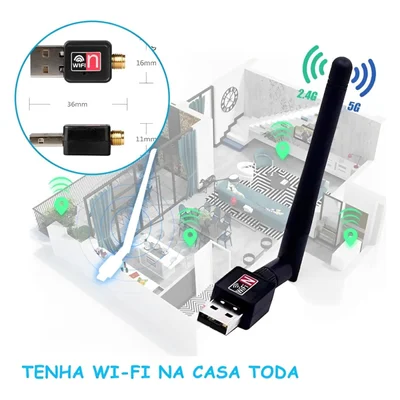 USB Adaptador Wi-fi Empire F-2575 - 150mbps - Antena De 5dbi — foto 3