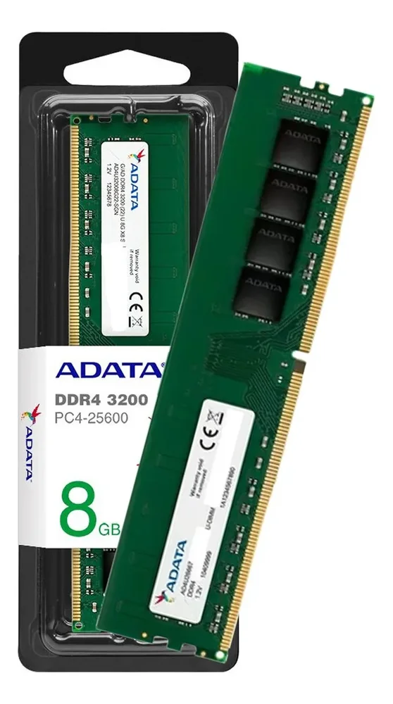 Imagem 3 de 5 do produto Memória ADATA 8GB, 3200MHz, DDR4 - AD4U32008G22 SGN