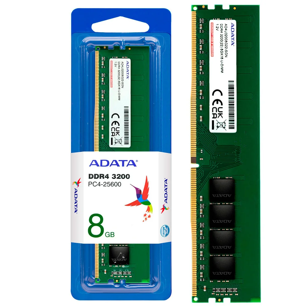 Imagem 4 de 5 do produto Memória ADATA 8GB, 3200MHz, DDR4 - AD4U32008G22 SGN