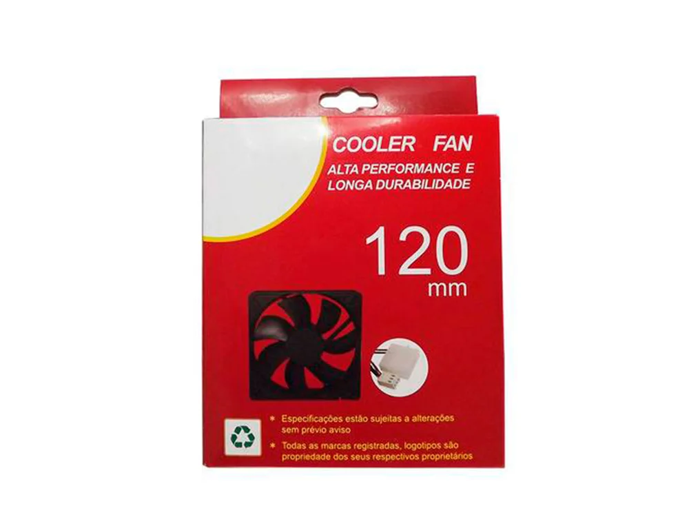 Cooler FAN DEX DX-12C, 120x120mm, Para Gabinete, Fonte Molex, 12V 5