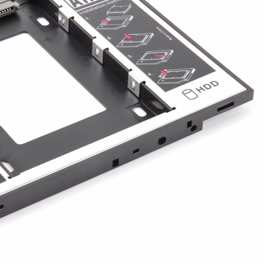 Imagem 2 de 4 do produto Case Adaptador Universal 9.5mm - Segundo HD SSD Sata No Notebook - Caddy