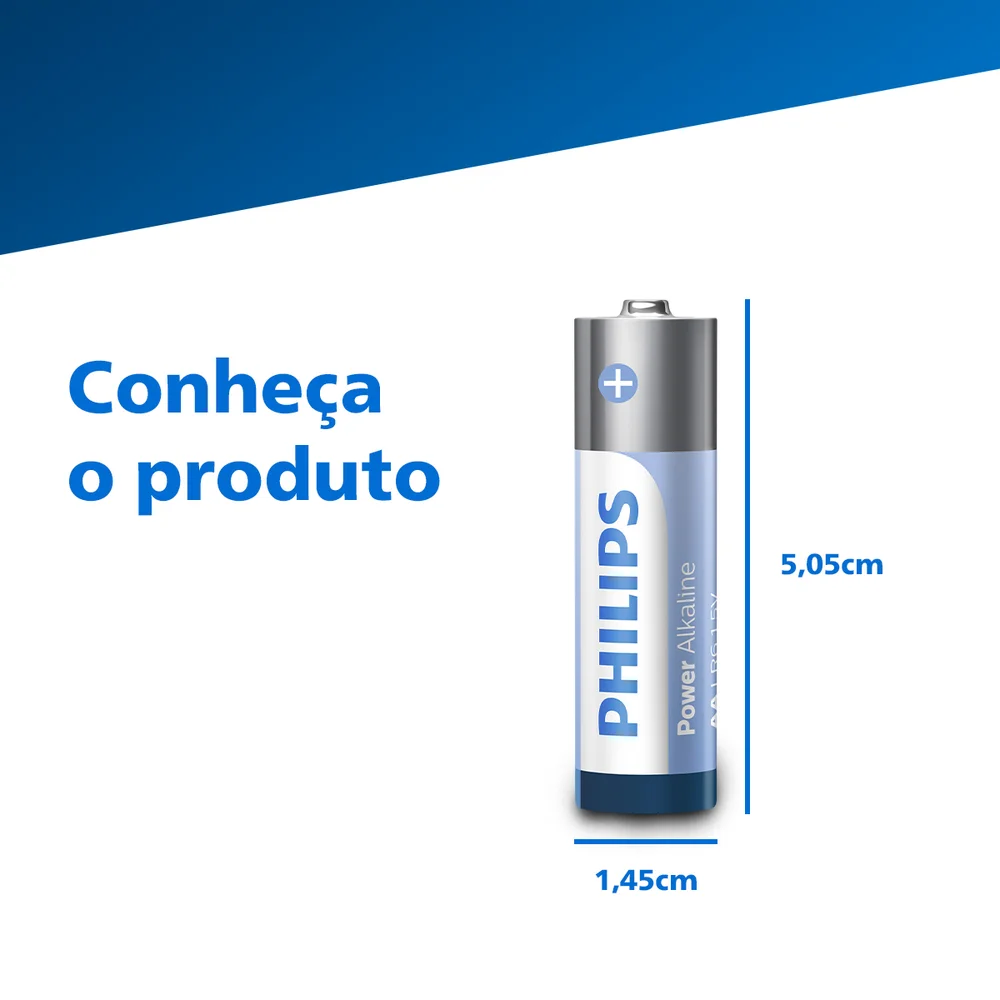 Imagem 3 de 5 do produto Pilhas Alcalinas Aa Blister Com 2 Unidades Lr6p2b/59