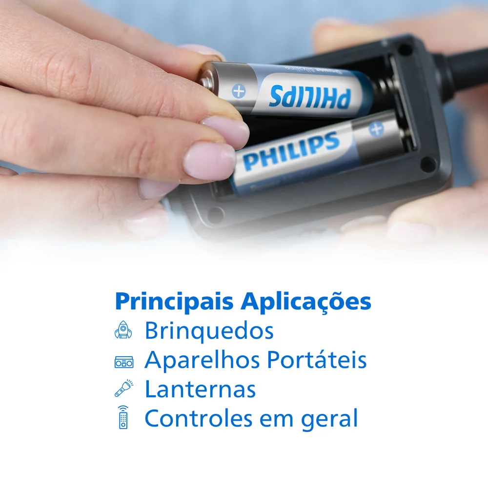Imagem 5 de 5 do produto Pilhas Alcalinas Aa Blister Com 2 Unidades Lr6p2b/59