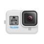 Capa De Silicone Para Gopro Hero 8 Black + Cordão Ajustável Telesin Cor Branco
