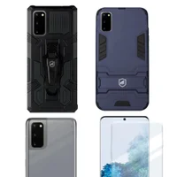 Capa Armor+ Capa Clip + Película Nano Gel + Nano Traseira Para Samsung Galaxy S20 - Gshield