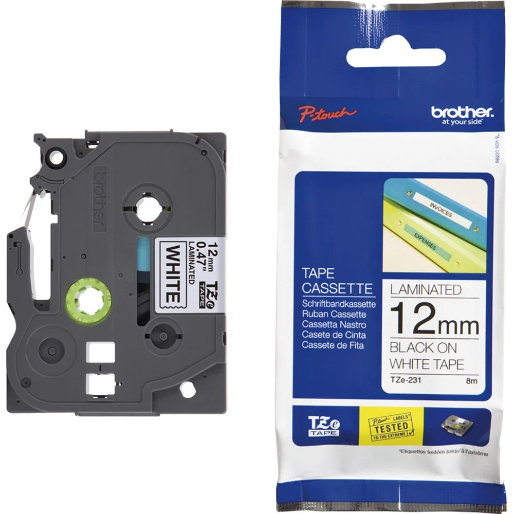 Imagem 3 de 4 do produto Fita Etiquetadora Brother Tz-231 12mm Bca