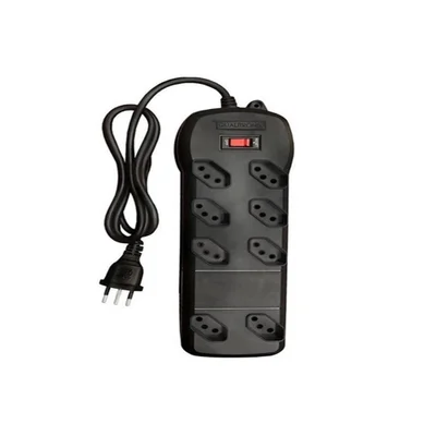 Filtro De Linha 8 Tomadas - Preto - Bivolt