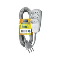 Extensão Legrand Daneva Com 3 Tomadas - 5 Metros - 10a - Novo Padrão - Branco - Dn1780