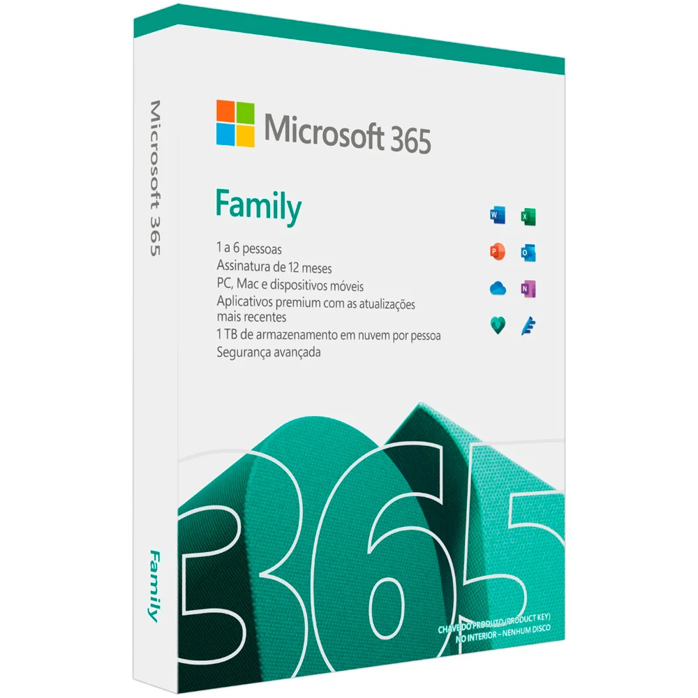 Imagem 2 de 5 do produto Licença Fpp Microsoft 365 Family