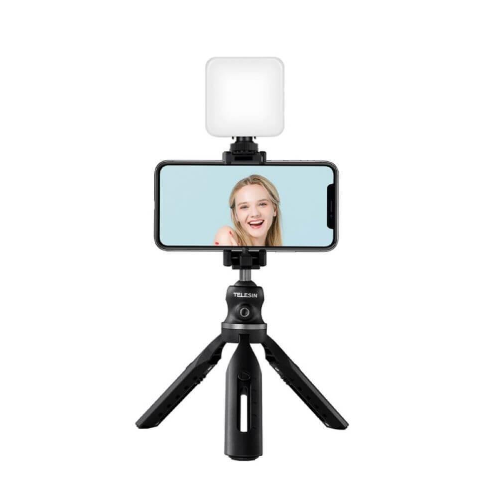 Imagem 2 de 5 do produto Tripé Extensível Para Celular E Câmeras Dslr - Telesin
