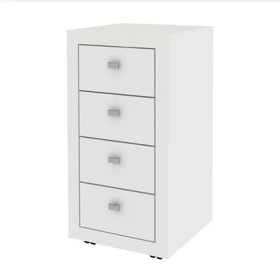 Gaveteiro 4 Gavetas Me 4133 Branco - Tecno Mobili