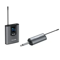 Sistema De Microfone Sem Fio Com Transmissor E Receptor Uhf - Telesin