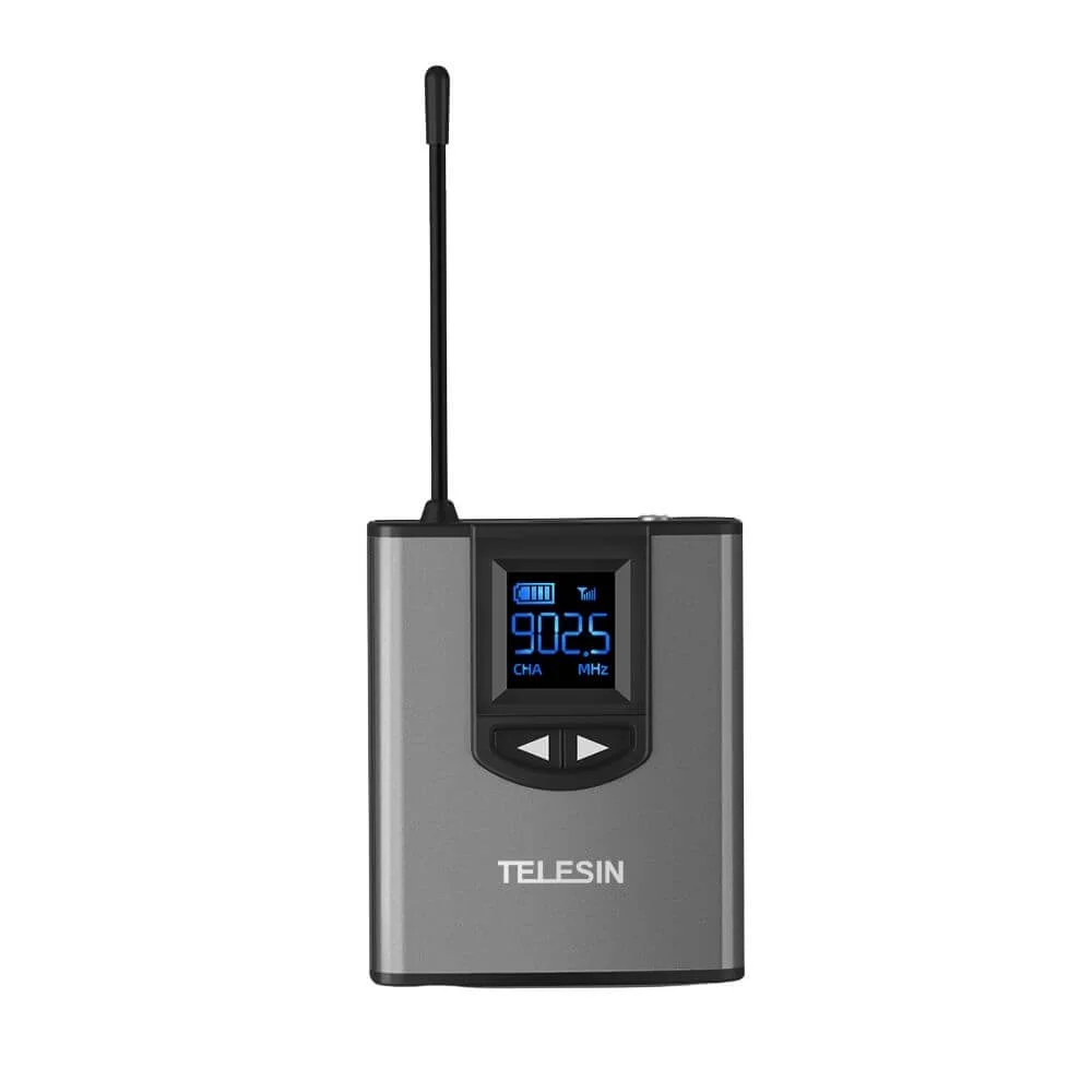 Imagem 4 de 5 do produto Sistema De Microfone Sem Fio Com Transmissor E Receptor Uhf - Telesin