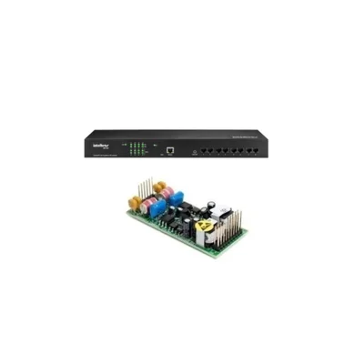 Kit Pabx Ip 50 Ramais Voip Cip 850 Gateway Com 2 Linhas Análogicas Intelbras