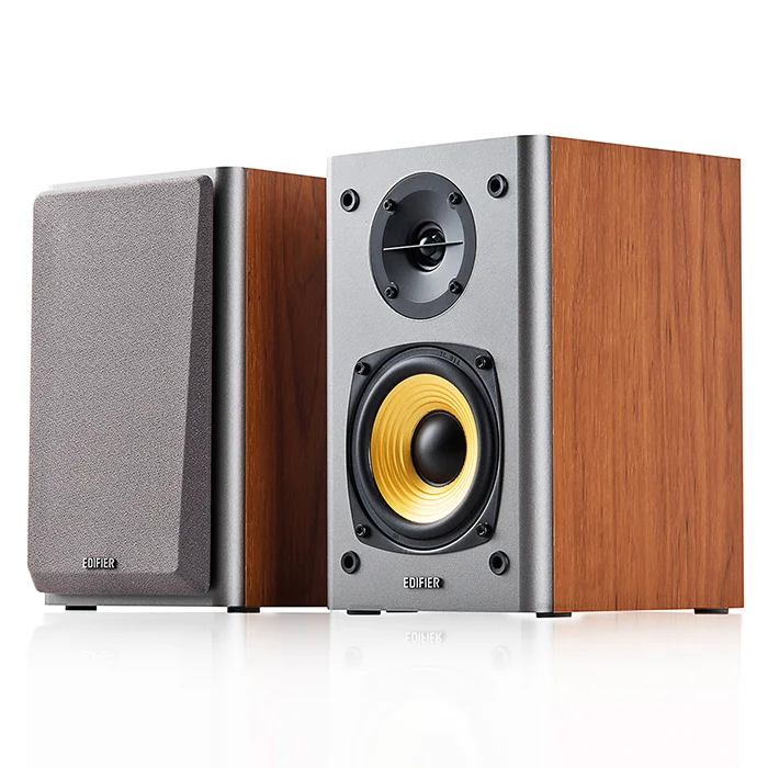 Monitor De Áudio R1000t4 EDIFIER, Bivolt, 24W RMS de Potência - Madeira