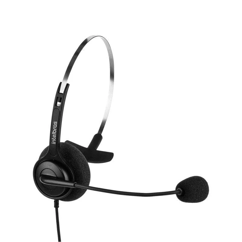 Headset Intelbras Chs 40, USB, Mono, Espuma e Microfone - 4010041 Headset Intelbras Chs 40, USB, Mono, Espuma e Microfone - 4010041