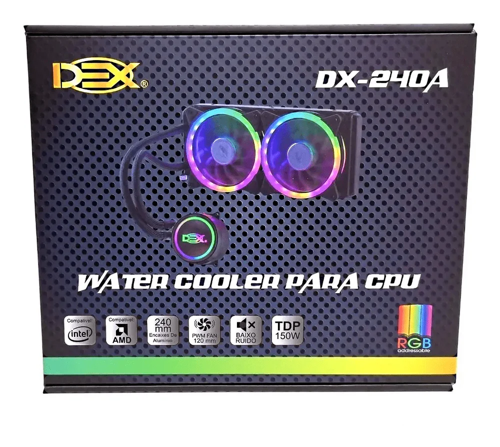 Water Cooler Dex, Para Processador Amd / Intel - DX-240A 8