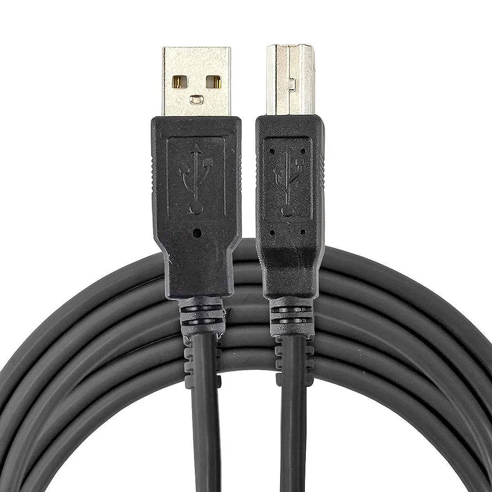 Imagem 5 de 5 do produto Cabo USB Nt Am+bm De 3 Metros E Filtro Contra Interferências Para Impressoras Preto