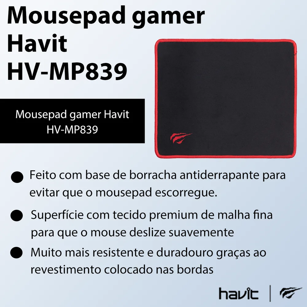 Mousepad Havit PC Series Hv-mp839 - Preto Mousepad Havit PC Series Hv-mp839 - Preto