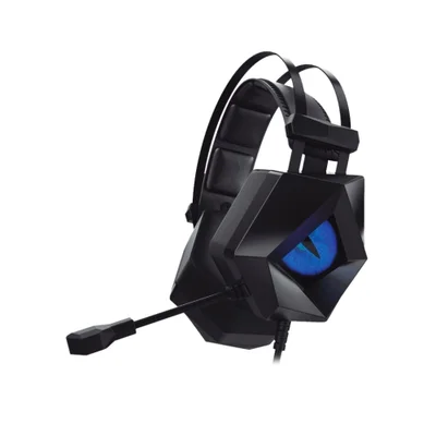 Headset Gamer Hoopson Led F-201-vm Preto E Azul