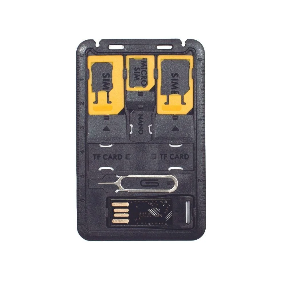 Imagem 2 de 2 do produto Case Para Chips Newlink Ad200 Cartão Micro Sd Com Adaptadores