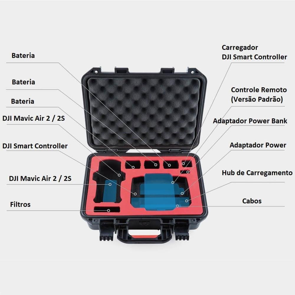 Imagem 4 de 5 do produto Maleta Estanque Para Drone Dji Mavic Air 2 E Dji Air 2s - Pgytech