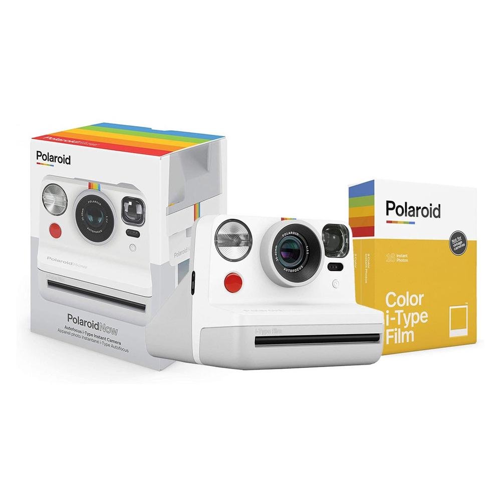 Câmera Instantânea Polaroid Now I-type Autofocus Everything Box 6025 -  Branca | KaBuM!