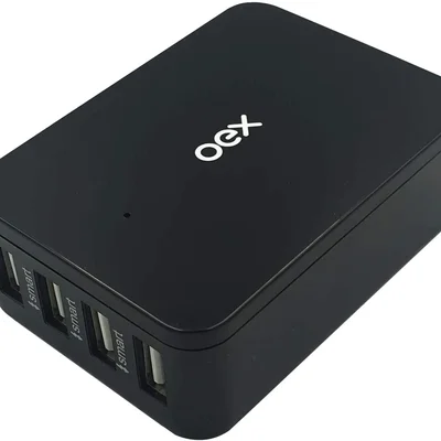 Carregador Oex Usb 4 Em 1 Cg400 Preto - Oex
