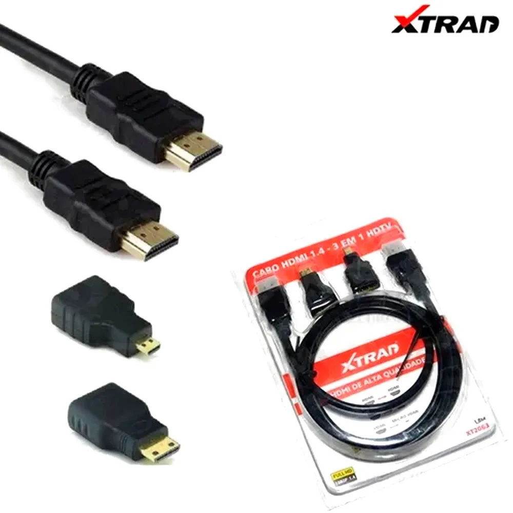 Imagem 4 de 5 do produto Cabo Hdmi 4 Em 1 Hdtv Xt2063 Xtrad