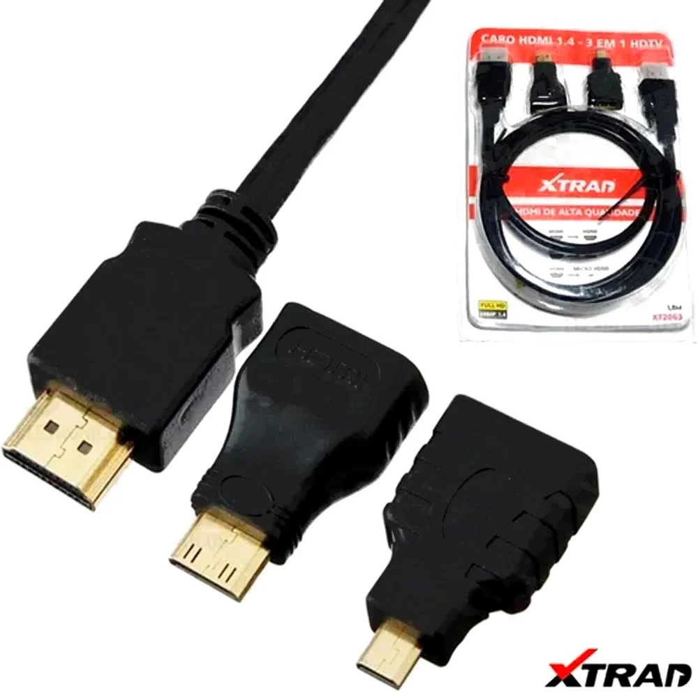Imagem 5 de 5 do produto Cabo Hdmi 4 Em 1 Hdtv Xt2063 Xtrad